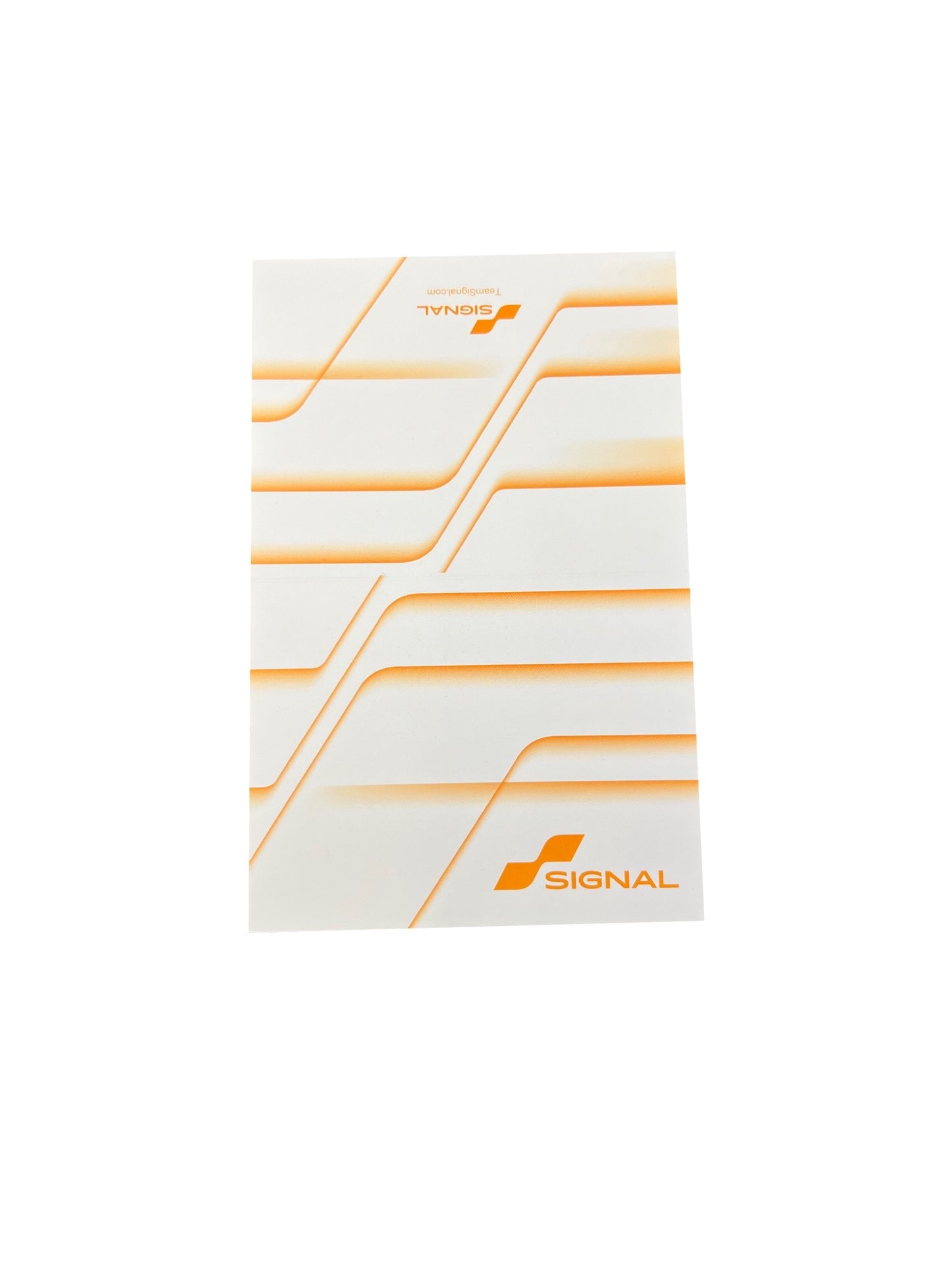 Signal Blank Card - White/Orange